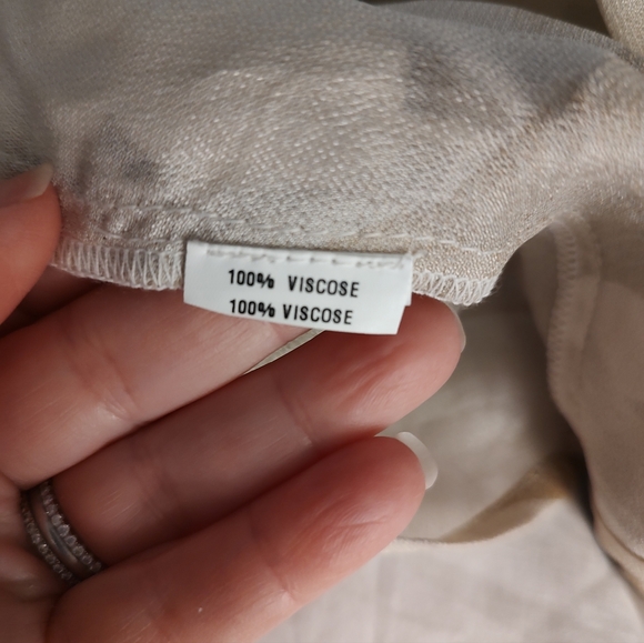 Anthropologie Bl^nk Miranda Peasant Blouse Brown Cream Small - Picture 13 of 13